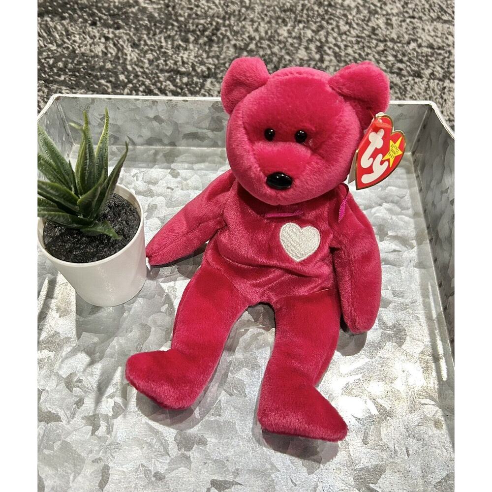 TY Beanie Original Baby - 1999 "Valentina" Bear -‎ Mint w Mint Tag